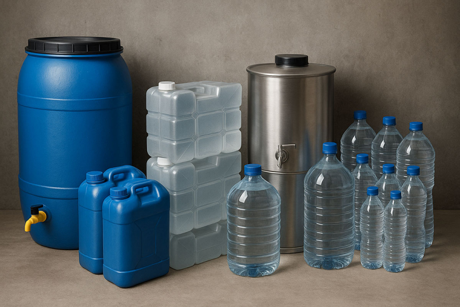 How to store drinking water for the long term